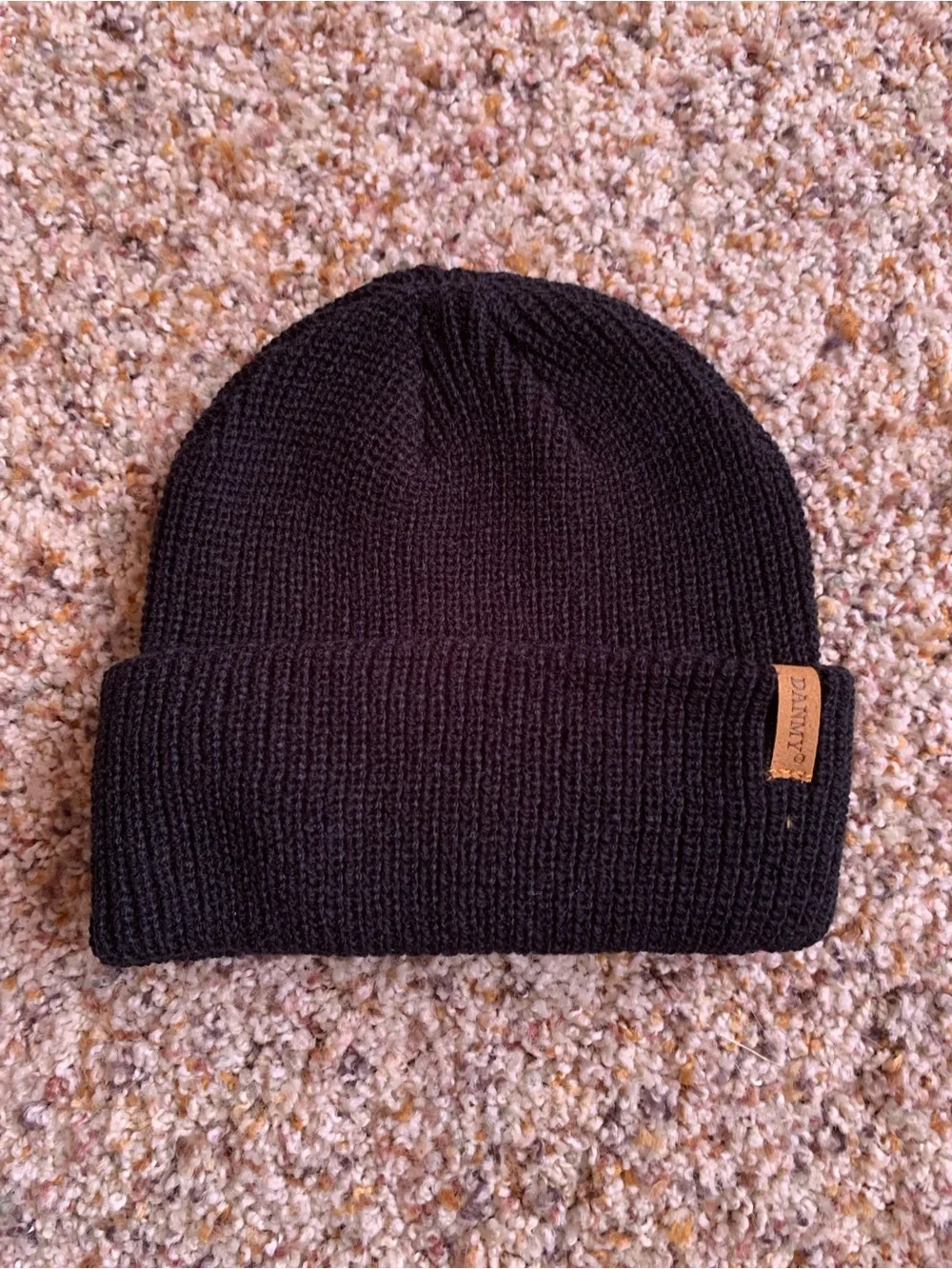 Black Knit Beanie Hat for Toddler